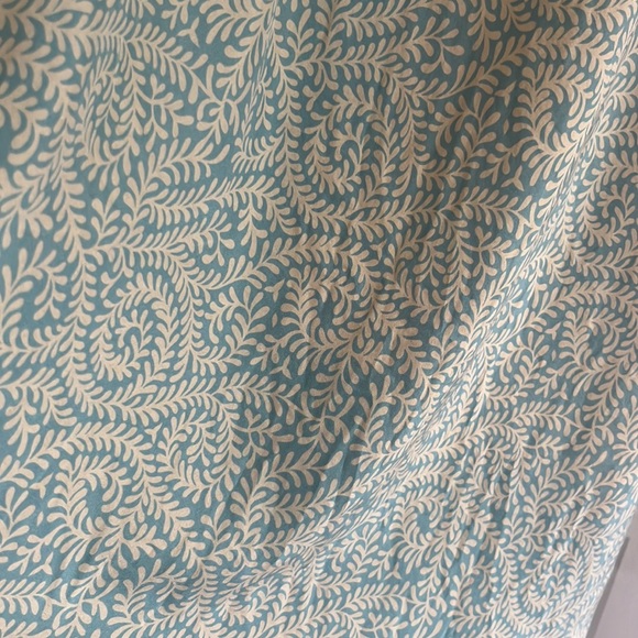 100% Silk J. Crew Light Blue Paisley Midi Dress - Picture 4 of 6